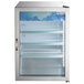 Avantco CRM-7-HC Stainless Steel Countertop Display Refrigerator with Swing Door - 4.1 Cu. Ft. Main Thumbnail 4