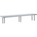 Advance Tabco OTS-12-108 12" x 108" Table Mounted Single Deck Stainless Steel Shelving Unit Main Thumbnail 1