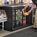 Beverage-Air BB48HC-1-GS-B-27 48" Black Counter Height Sliding Glass Door Back Bar Refrigerator Main Thumbnail 1