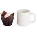 Hoffmaster 2 1/4" x 4" Chocolate Brown Tulip Baking Cup - 250/Pack Main Thumbnail 5