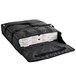 ServIt Insulated Pizza Delivery Bag, Black Soft-Sided Heavy-Duty Nylon, 24" x 24" x 5" - Holds Up To (2) 20" or 22" Pizza Boxes or (1) 24" Pizza Box Main Thumbnail 4