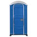 PolyJohn PJN3-1001 Blue Portable Restroom with Translucent Top - Assembled Main Thumbnail 2