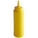 Vollrath 2808-08 Traex® 8 oz. Yellow Single Tip Standard Squeeze Bottle Main Thumbnail 2