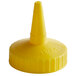 Vollrath 2813-08 Traex® Yellow Single Tip Standard Bottle Cap Main Thumbnail 2
