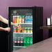 Beverage-Air MT10-1B 25" Marketeer Series Black Refrigerated Glass Door Merchandiser with LED Lighting Main Thumbnail 1