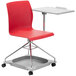 National Public Seating COGO-40 Go Series Red Mobile Tablet Chair Main Thumbnail 2