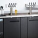 Avantco UDD-3-HC (2) Four Tap Kegerator Beer Dispenser - Black, (3) 1/2 Keg Capacity Main Thumbnail 1