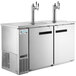 Avantco UDD-60-HC-S (2) Triple Tap Kegerator Beer Dispenser - Stainless Steel, (2) 1/2 Keg Capacity Main Thumbnail 2