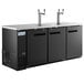 Avantco UDD-378-HC Black Kegerator / Beer Dispenser with 2 Double Tap Towers - (4) 1/2 Keg Capacity Main Thumbnail 2