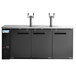 Avantco UDD-378-HC Black Kegerator / Beer Dispenser with 2 Double Tap Towers - (4) 1/2 Keg Capacity Main Thumbnail 5