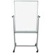 Luxor MB3040WW 29 7/8" x 39 3/8" Double-Sided Whiteboard with Aluminum Frame and Stand Main Thumbnail 1