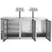 Avantco Stainless Steel Kegerator / Beer Dispenser with 2 Quadruple Tap Towers - (4) 1/2 Keg Capacity Main Thumbnail 4