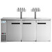 Avantco Stainless Steel Kegerator / Beer Dispenser with 2 Quadruple Tap Towers - (4) 1/2 Keg Capacity Main Thumbnail 5