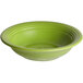 Acopa Capri 4.5 oz. Bamboo Green Stoneware Fruit Bowl / Monkey Dish - 48/Case Main Thumbnail 3