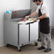 Beverage-Air SPE36HC-15M Elite Series 36" 2 Door Mega Top Refrigerated Sandwich Prep Table Main Thumbnail 1