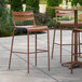 Lancaster Table & Seating Brown Powder Coated Aluminum Outdoor Barstool Main Thumbnail 1