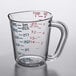 Carlisle 4314107 1 Cup Clear Polycarbonate Measuring Cup Main Thumbnail 2