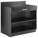 Lancaster Table & Seating 36" Black Waitress Station with Drawer and Adjustable Shelf Main Thumbnail 2