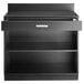 Lancaster Table & Seating 36" Black Waitress Station with Drawer and Adjustable Shelf Main Thumbnail 5