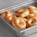 Original Bagel 1.3 oz. New York Style Sliced Plain Mini Bagel - 144/Case Main Thumbnail 2