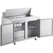 Avantco SS-PT-48-HC 46 3/4" 2 Door Stainless Steel ADA Height Refrigerated Sandwich Prep Table Main Thumbnail 3