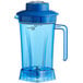 AvaMix BLJAR64PB 64 oz. Blue Tritan Plastic Jar with Blade and Lid for BX and BL Series Blenders Main Thumbnail 2