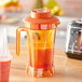 AvaMix BLJAR64PO 64 oz. Orange Tritan Plastic Jar with Blade and Lid for BX and BL Series Blenders Main Thumbnail 1