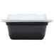 Pactiv Newspring NC-818-B 12 oz. Black 4 1/2" x 5 1/2" x 1 3/4" VERSAtainer Rectangular Microwavable Container with Lid - 150/Case Main Thumbnail 7