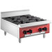Avantco Chef Series CAG-R-4-24 24" 4 Burner Gas Countertop Range - 100,000 BTU Main Thumbnail 2