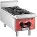 Avantco Chef Series CAG-R-2-12 12" 2 Burner Gas Countertop Range - 50,000 BTU Main Thumbnail 2