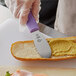 Mercer Culinary M18790PU Millennia® 3 1/2" Purple Smooth Sandwich Spreader Main Thumbnail 1