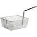 Pitco P6072143 Equivalent 13 1/4" x 13 1/2" x 5 3/4" Full Size Fryer Basket with Front Hook Main Thumbnail 2
