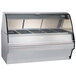 Alto-Shaam TY2SYS-72 SS Stainless Steel Heated Display Case with Curved Glass and Base - Full Service 72" Main Thumbnail 1