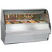 Alto-Shaam TY2SYS-72 SS Stainless Steel Heated Display Case with Curved Glass and Base - Full Service 72" Main Thumbnail 2