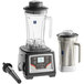 AvaMix BX2100ES 3 1/2 hp Commercial Blender with Touchpad Control, Timer, 64 oz. Stainless Steel Jar, and 64 oz. Tritan Plastic Jar Main Thumbnail 2