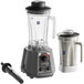 AvaMix BL2VS64S 2 hp Commercial Blender with Toggle Control, Variable Speed, 64 oz. Stainless Steel Jar, and 64 oz. Tritan Plastic Jar Main Thumbnail 2
