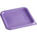 Carlisle 1197189 Purple Allergen-Free Polypropylene Lid for 6 and 8 Qt. Square Containers Main Thumbnail 2