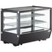 Avantco BCS-35-HC 34 1/2" Black Refrigerated Square Countertop Bakery Display Case with LED Lighting Main Thumbnail 2