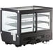 Avantco BCS-35-HC 34 1/2" Black Refrigerated Square Countertop Bakery Display Case with LED Lighting Main Thumbnail 3