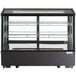Avantco BCS-35-HC 34 1/2" Black Refrigerated Square Countertop Bakery Display Case with LED Lighting Main Thumbnail 4