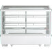 Avantco BCS-35-HC 34 1/2" White Refrigerated Square Countertop Bakery Display Case with LED Lighting Main Thumbnail 4