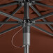 Lancaster Table & Seating 6' Terracotta Push Lift Umbrella with 1 1/2" Aluminum Pole Main Thumbnail 4