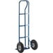 Lavex Industrial Blue 600 lb. Hand Truck With 10" Pneumatic Wheels Main Thumbnail 4