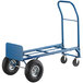 Lavex Industrial Blue 2-in-1 500 lb. Convertible Hand Truck With 10" Pneumatic Wheels Main Thumbnail 5