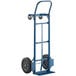 Lavex Industrial Blue 2-in-1 500 lb. Convertible Hand Truck With 10" Solid Rubber Wheels Main Thumbnail 2