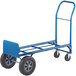 Lavex Industrial Blue 2-in-1 500 lb. Convertible Hand Truck With 10" Solid Rubber Wheels Main Thumbnail 4
