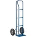 Lavex Industrial Blue 600 lb. Hand Truck With 10" Solid Rubber Wheels Main Thumbnail 2