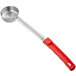 Choice 2 oz. Red Solid Portion Spoon Main Thumbnail 2