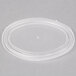Pactiv Newspring E1034LD ELLIPSO 3 oz. & 4 oz. Clear Oval Plastic Souffle / Portion Cup Lid - 1000/Case Main Thumbnail 3