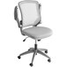 Mid-Back Gray Mesh Office Chair / Task Chair with Flip-Up Arms and Nylon Base Main Thumbnail 4